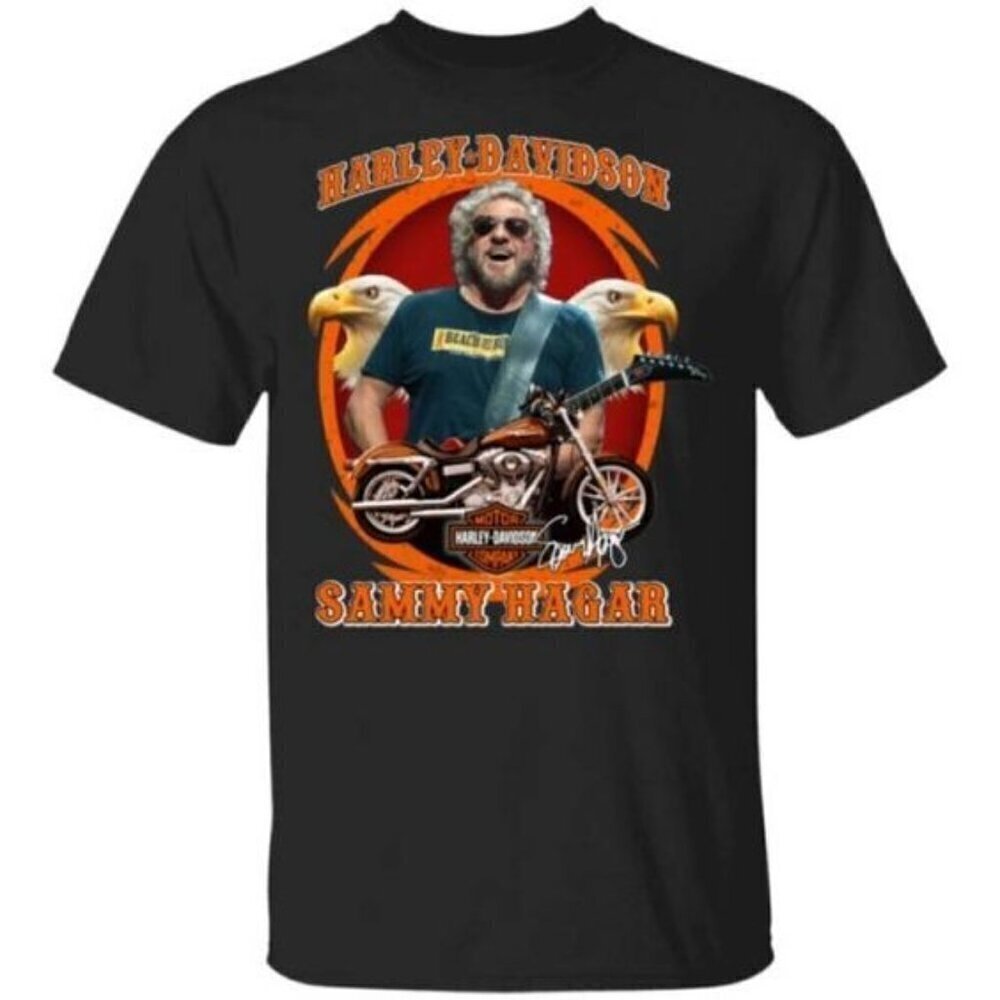 Harley Davidson Sammy Hagar Retro Motorcycle Fan Unisex Graphic Tee T-Shirt